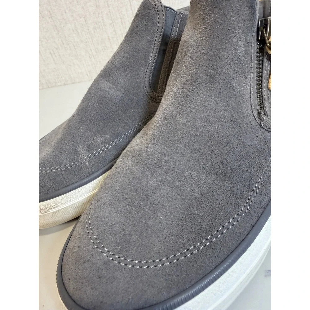Sperry Topsider Zip Up Sneaker Womans Size 8 Grey‎